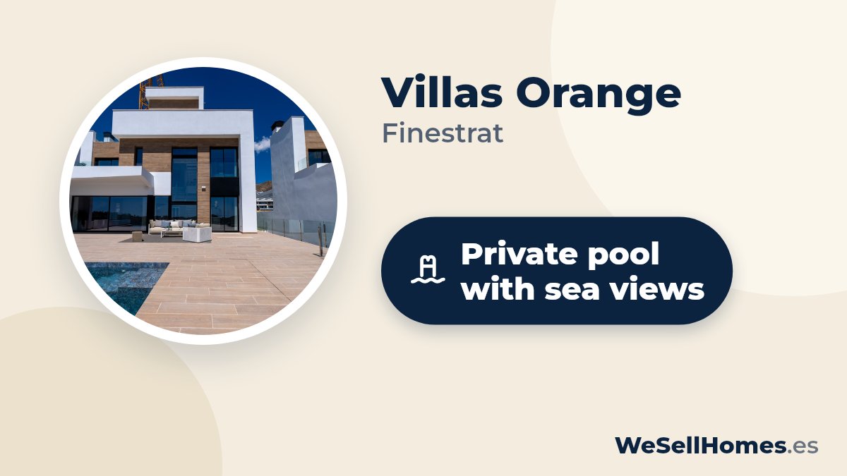 Villas Orange, Finestrat: Private pool with sea views