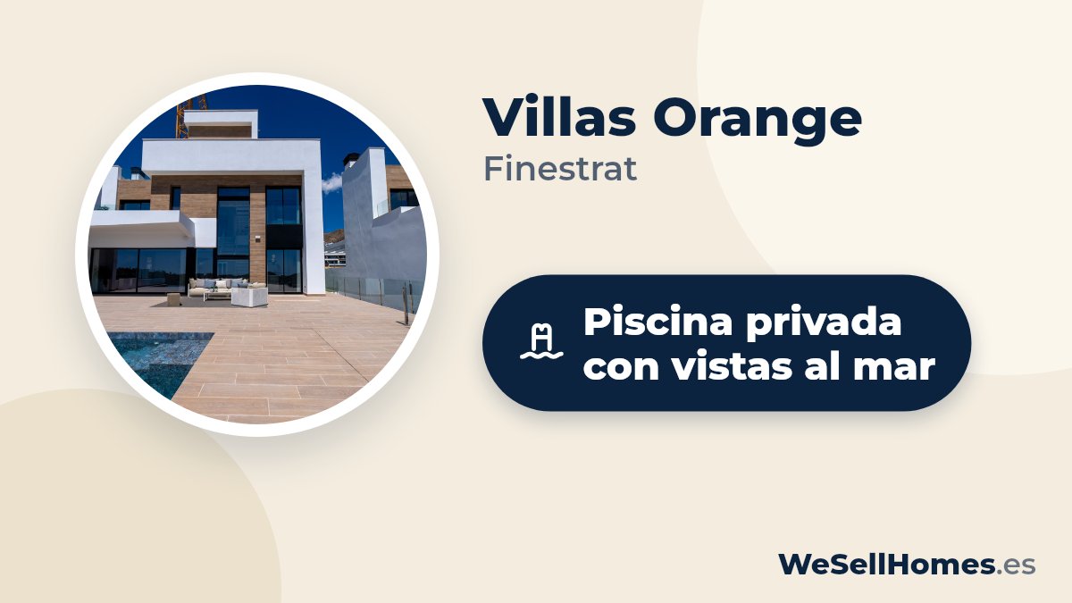 Villas Orange, Finestrat: Piscina privada con vistas al mar