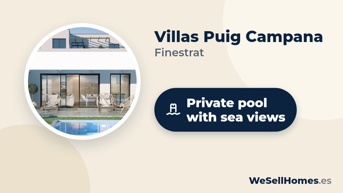 Villas Puig Campana, Finestrat: Private pool with sea views