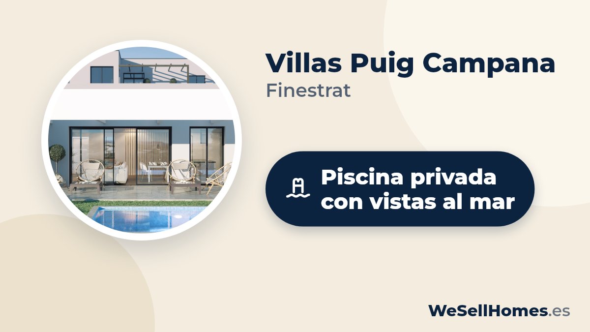 Villas Puig Campana, Finestrat: Piscina privada con vistas al mar