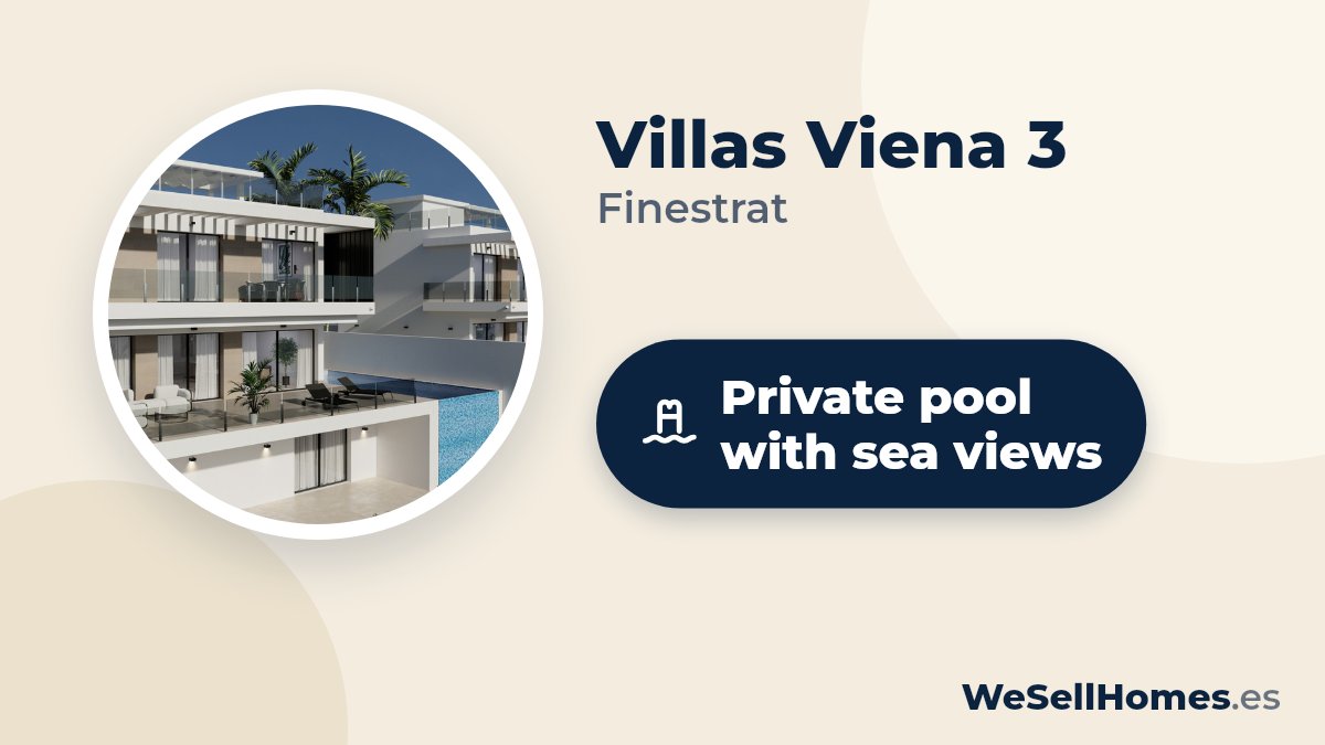 Villas Viena 3, Finestrat: Private pool with sea views