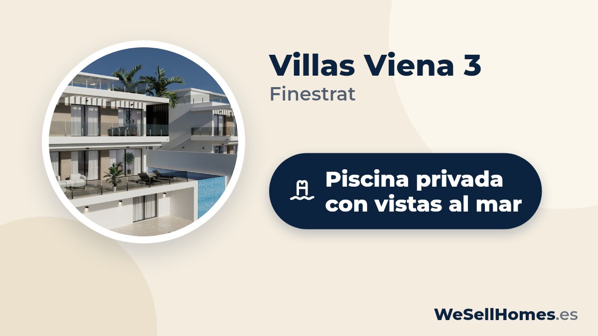 Villas Viena 3, Finestrat: Piscina privada con vistas al mar