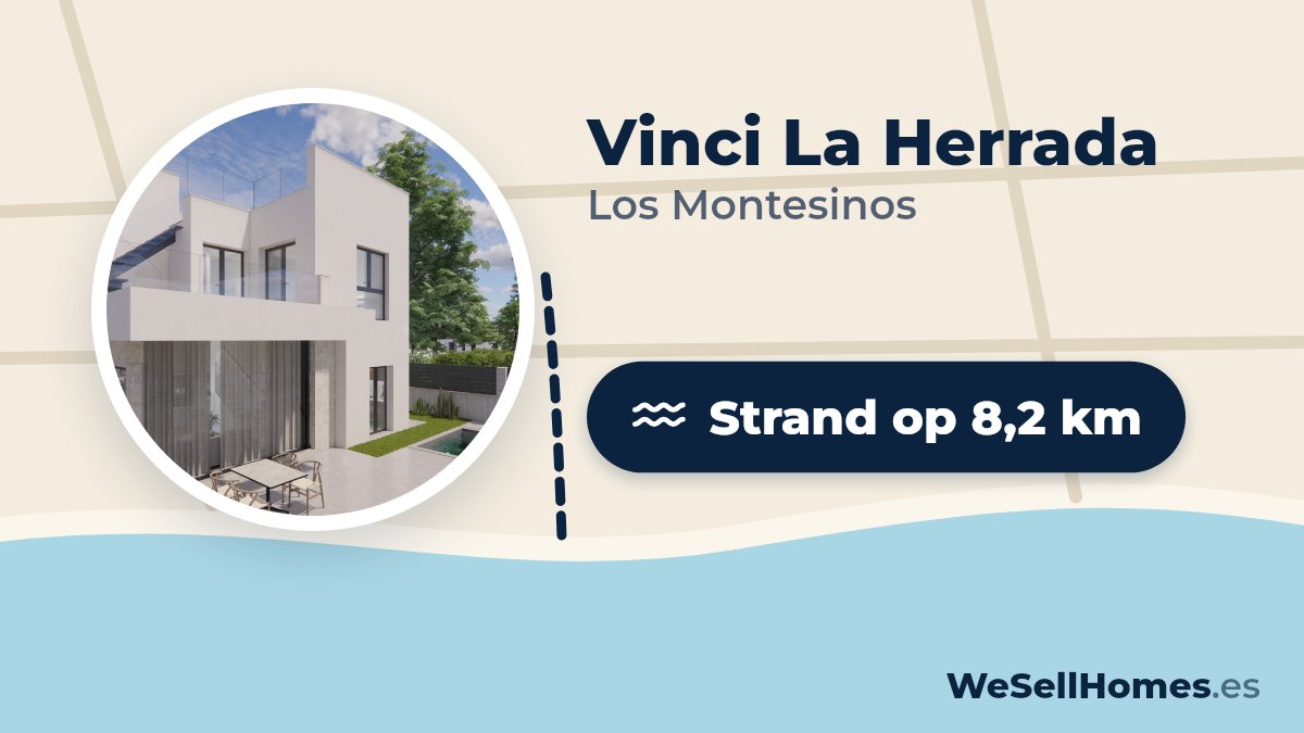 Vinci La Herrada, Los Montesinos: Strand op 8,2 km