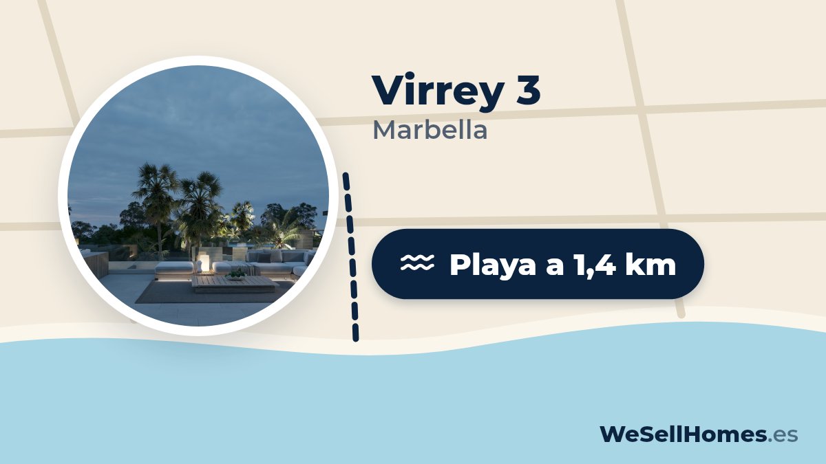 Virrey 3, Marbella: Playa a 1,4 km