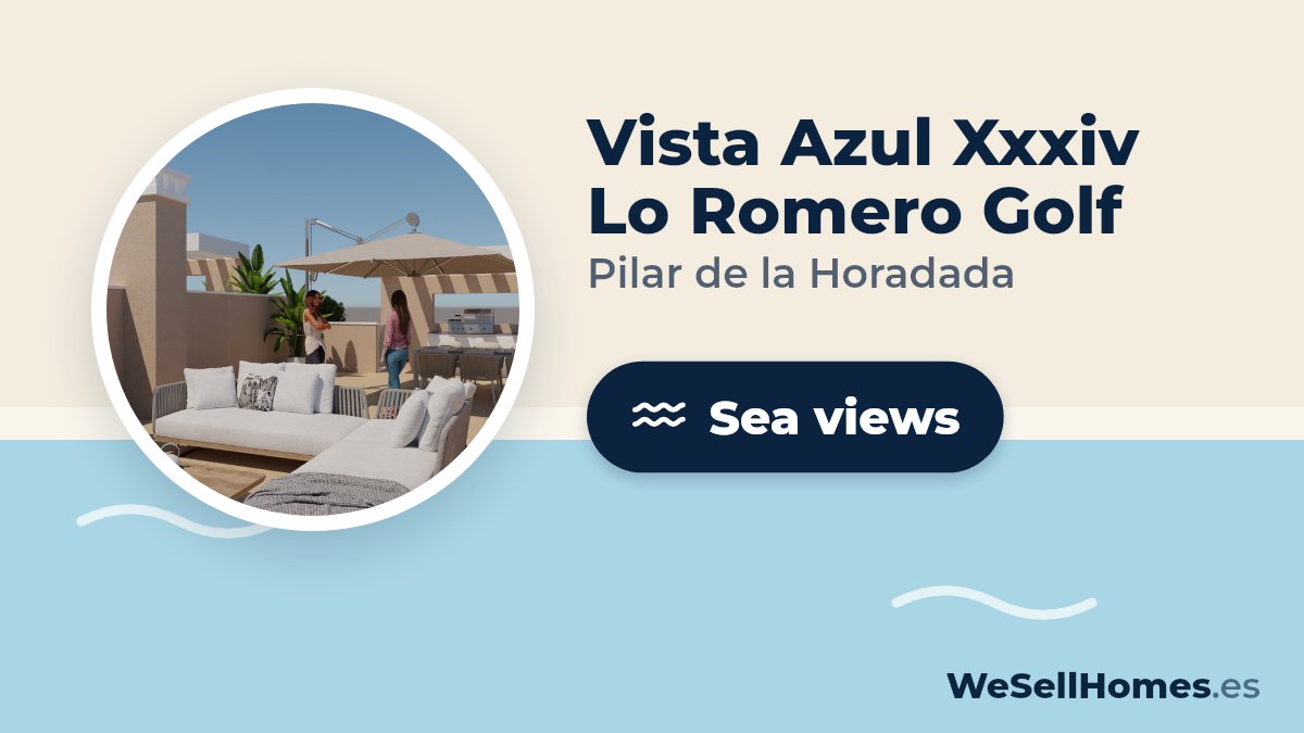 Vista Azul Xxxiv Lo Romero Golf, Pilar de la Horadada: Sea views