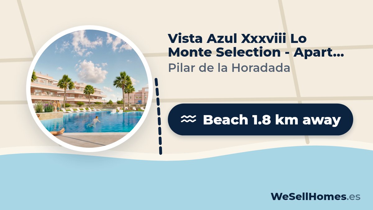Vista Azul Xxxviii Lo Monte Selection - Apartments, Pilar de la Horadada: Beach 1.8 km away