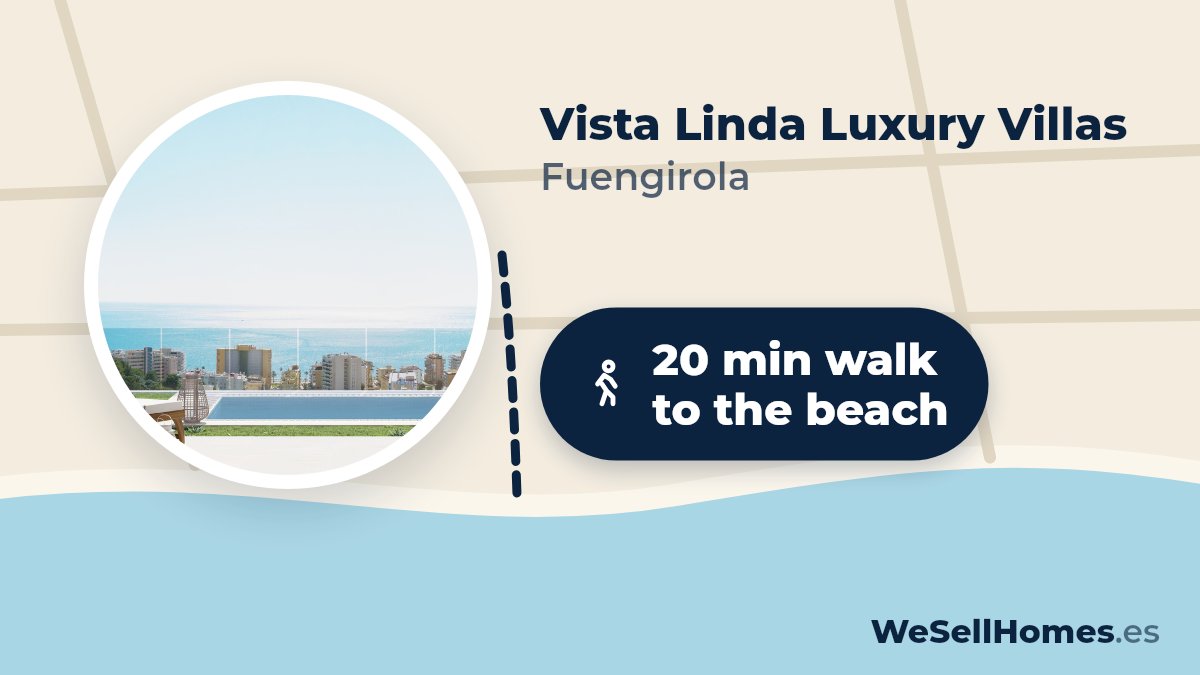 Vista Linda Luxury Villas, Fuengirola: 20 min walk to the beach