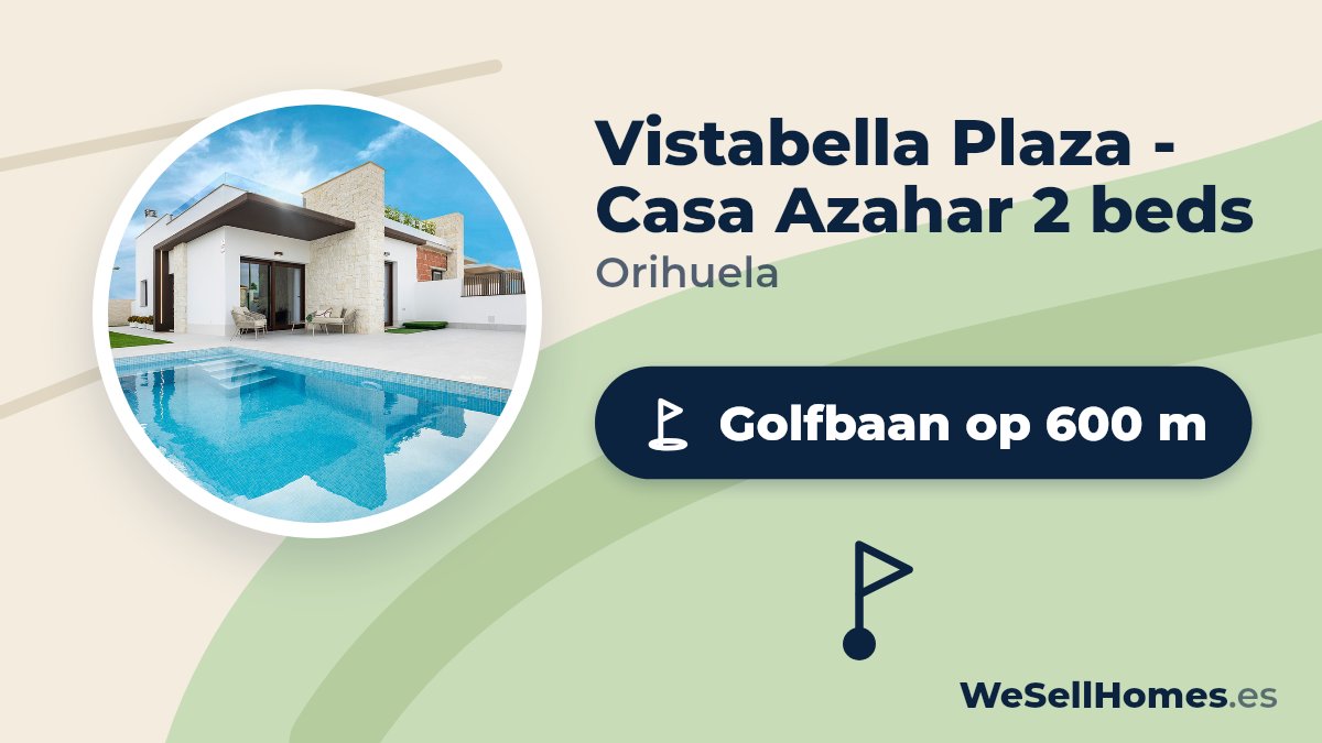 Vistabella Plaza - Casa Azahar 2 beds, Orihuela: Golfbaan op 600 m