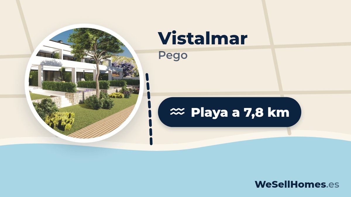 Vistalmar, Pego: Playa a 7,8 km