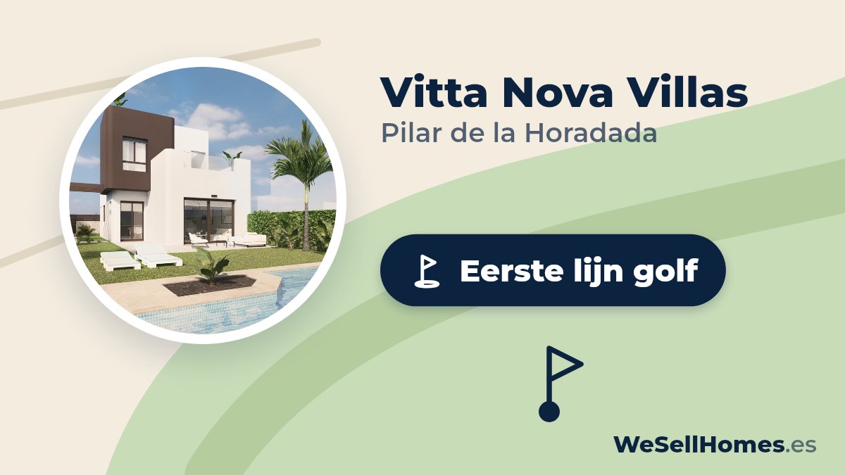 Vitta Nova Villas, Pilar de la Horadada: Eerste lijn golf
