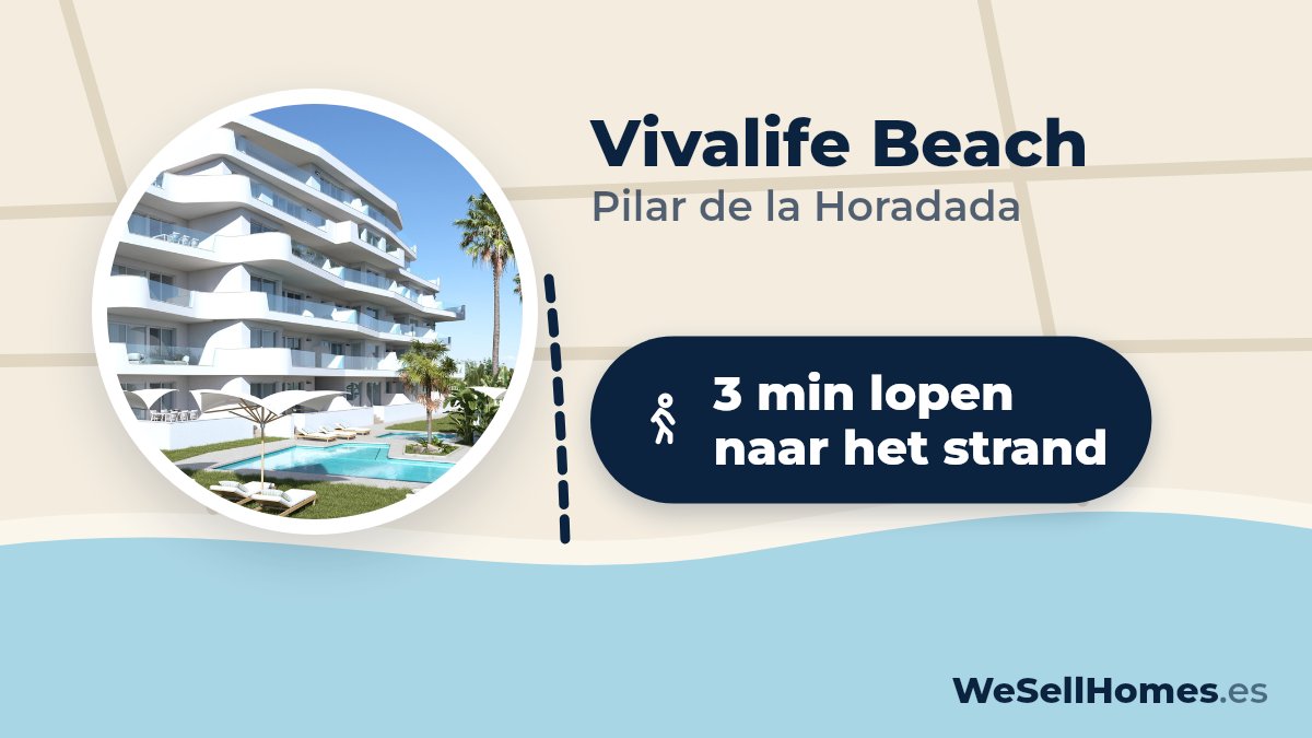 Vivalife Beach, Pilar de la Horadada: 3 min lopen naar het strand