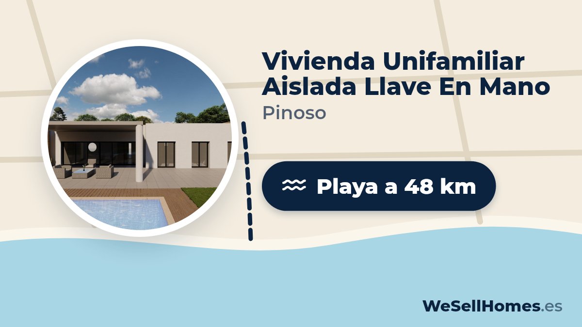 Vivienda Unifamiliar Aislada Llave En Mano, Pinoso: Playa a 48 km