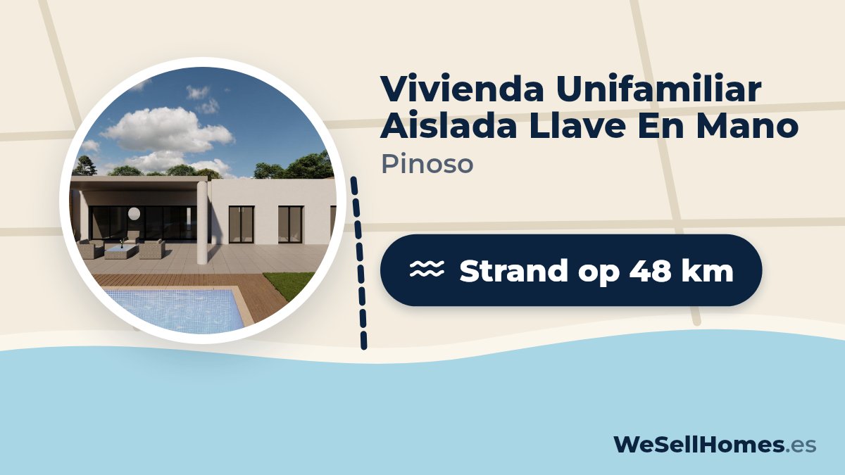 Vivienda Unifamiliar Aislada Llave En Mano, Pinoso: Strand op 48 km