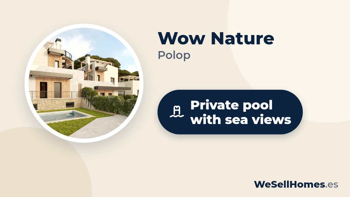 Wow Nature, Polop: Private pool with sea views
