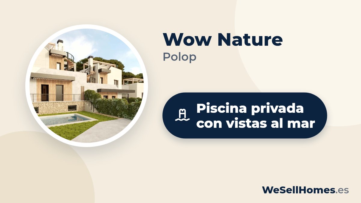 Wow Nature, Polop: Piscina privada con vistas al mar