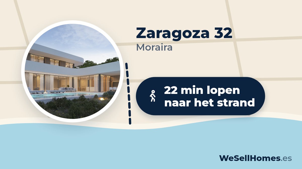 Zaragoza 32, Moraira: 22 min lopen naar het strand