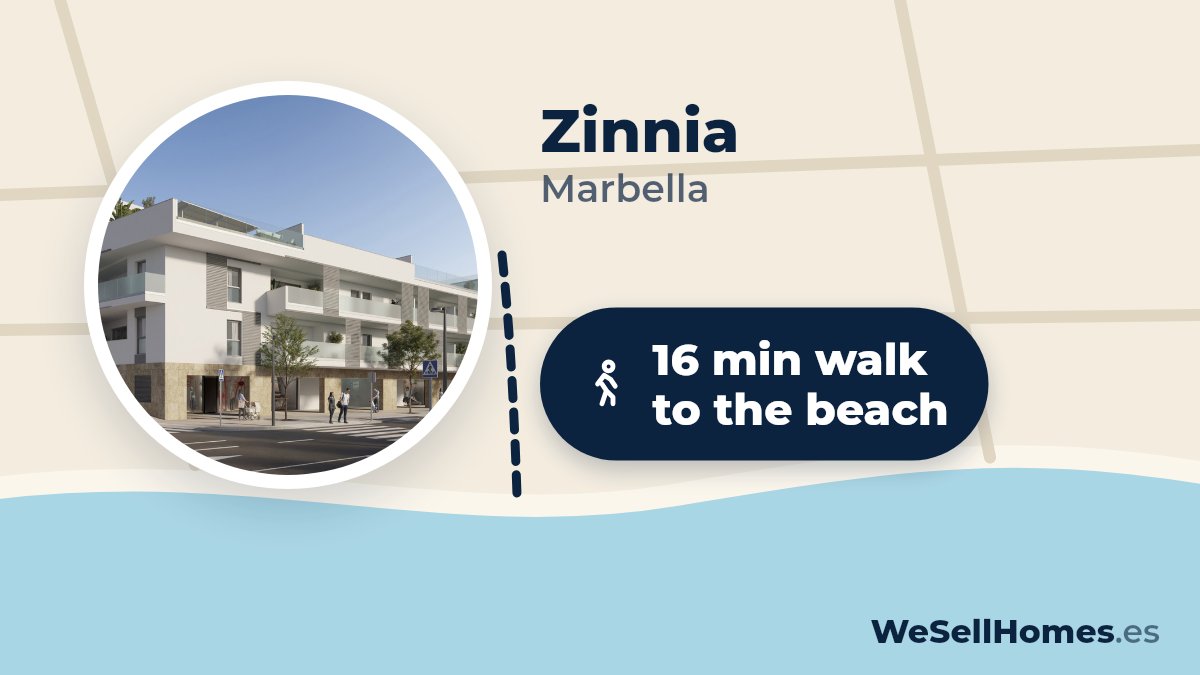 Zinnia, Marbella: 16 min walk to the beach